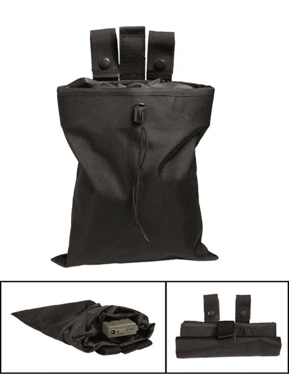 MIL-TEC Empty Shell Pouch šoninė krepšys juoda MIL-TEC Empty Shell Pouch šoninė krepšys juoda