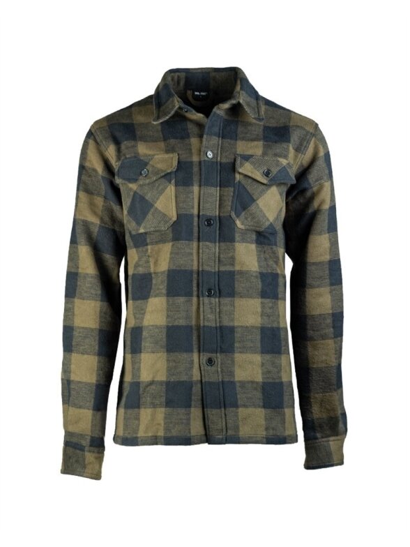 MIL-TEC Flanelės Marškiniai 10940002 alyvžalia MIL-TEC Flanelės Marškiniai 10940002 alyvžalia