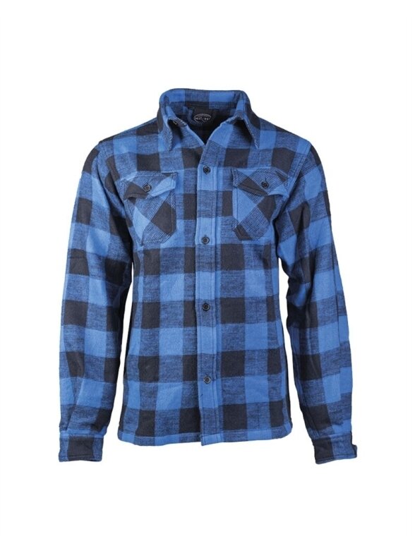 MIL-TEC Flannel Shirt 10940003 mėlyna MIL-TEC Flannel Shirt 10940003 mėlyna