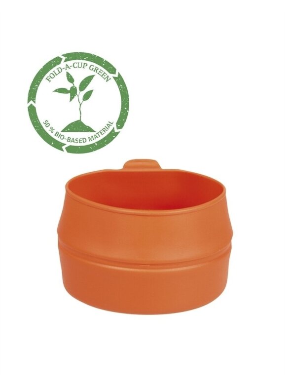 MIL-TEC Fold-a-cup® sulankstomas puodelis 200 ml oranžinis MIL-TEC Fold-a-cup® sulankstomas puodelis 200 ml oranžinis