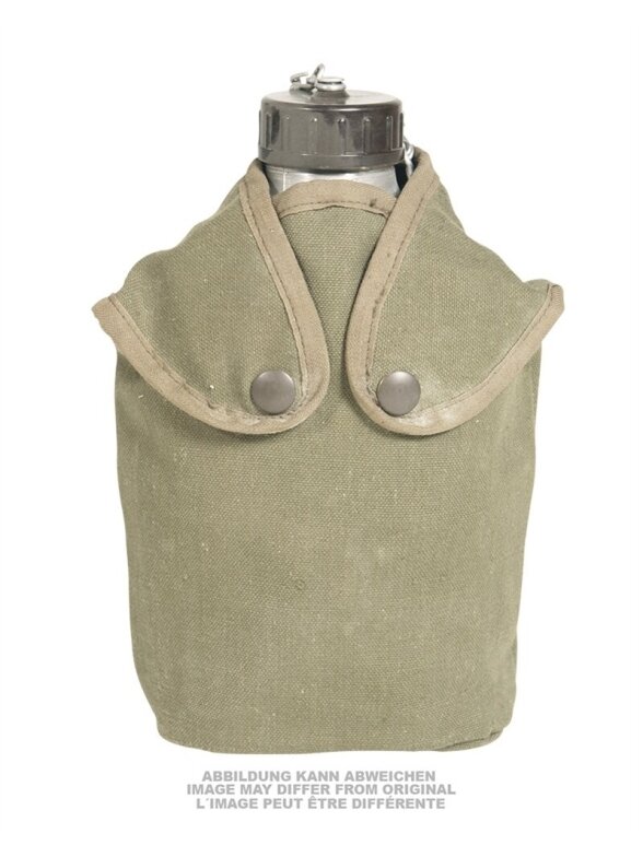 MIL-TEC French Alu Canteen With Cup And Cover Used 91451450 MIL-TEC French Alu Canteen With Cup And Cover Used 91451450