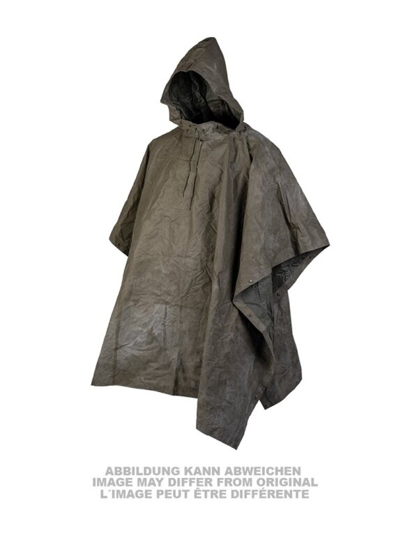 MIL-TEC French Wet Weather Poncho Used 91064050 alyvžalia