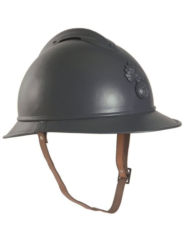 MIL-TEC Prancūzų WWI Adrian šalmas (repro) plieno spalvos MIL-TEC Prancūzų WWI Adrian šalmas (repro) plieno spalvos