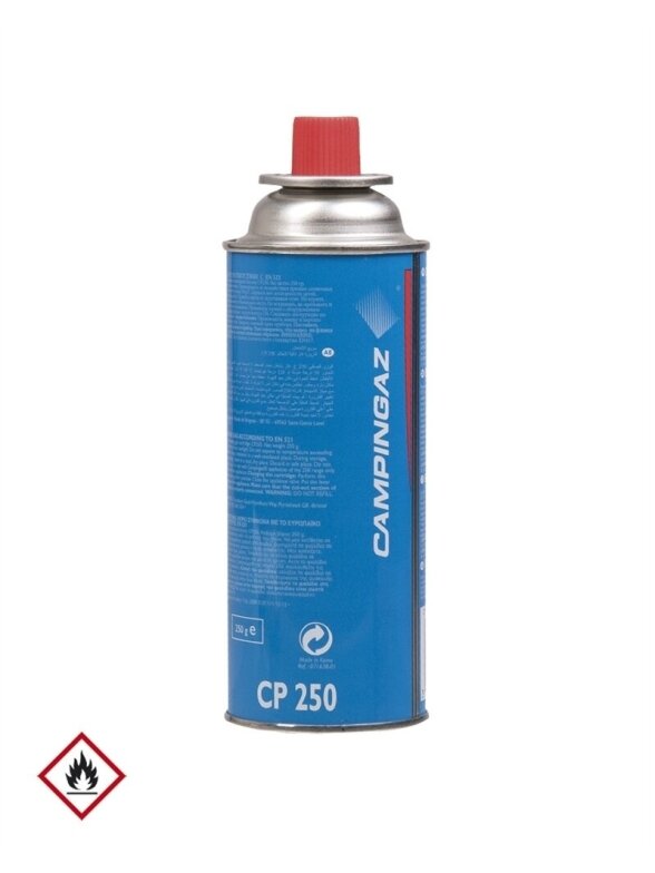 MIL-TEC dujų kartridžius Butanas 250g 14910000 smėlinė MIL-TEC dujų kartridžius Butanas 250g 14910000 smėlinė