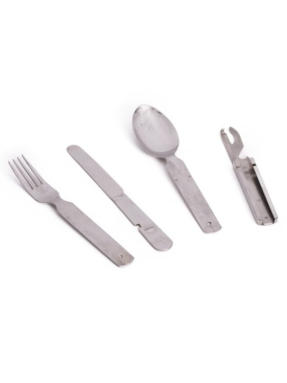 MIL-TEC Ger.4-pc.s/steel Eating Utensil Used 91462100