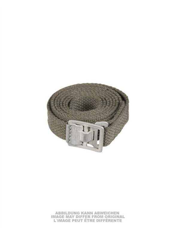 Mil-Tec Naudotas vokiškas 120cm audinio dirželis 91599310, alyvžalia Mil-Tec Naudotas vokiškas 120cm audinio dirželis 91599310, alyvžalia