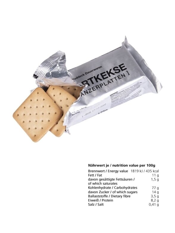 MIL-TEC Vokiški Krakeriai (Panzerplatte) 125g 1 MIL-TEC Vokiški Krakeriai (Panzerplatte) 125g 1