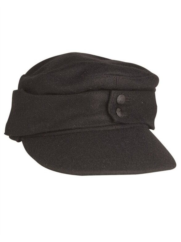 MIL-TEC German WWII M43 tankerio lauko kepurė juoda MIL-TEC German WWII M43 tankerio lauko kepurė juoda
