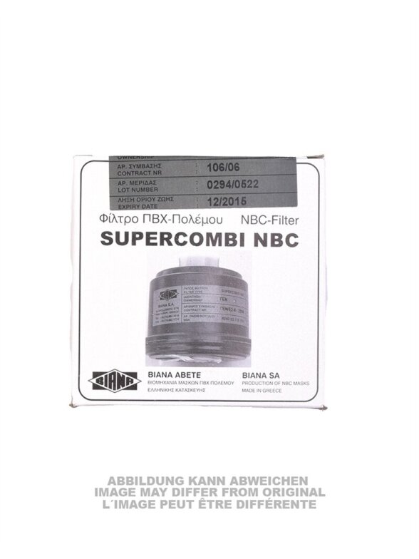 MIL-TEC Greek Nbc Nato Mask Filter (40mm Thread) Deco 91650040 MIL-TEC Greek Nbc Nato Mask Filter (40mm Thread) Deco 91650040