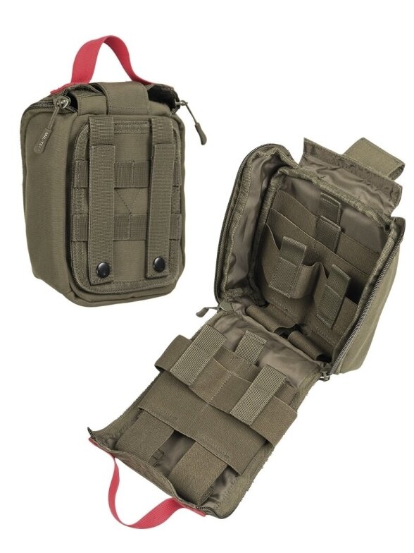 MIL-TEC Ifak Pouch Laser Cut pirmosios pagalbos krepšys alyvžalia 1