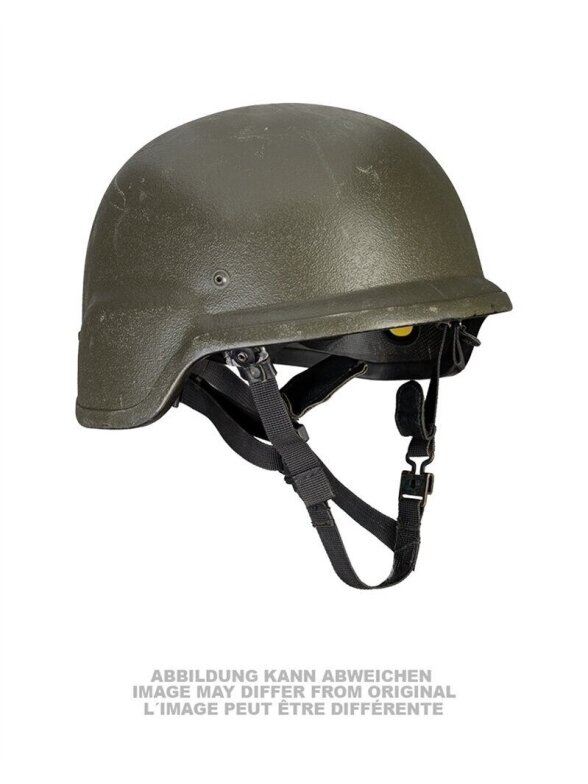 Mil-Tec Kevlar šalmas Naudotas Deco 91666100, alyvžalia Mil-Tec Kevlar šalmas Naudotas Deco 91666100, alyvžalia
