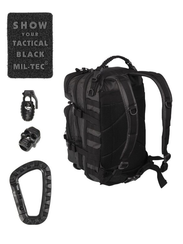 Mil-Tec Šturmo kuprinė, maža 14002088, taktinė juoda 1 Mil-Tec Šturmo kuprinė, maža 14002088, taktinė juoda 1