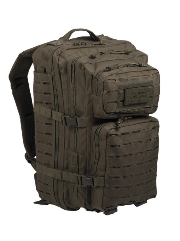 Mil-Tec Laser Cut Assault kuprinė Large 36L, alyvžalia 1 Mil-Tec Laser Cut Assault kuprinė Large 36L, alyvžalia 1
