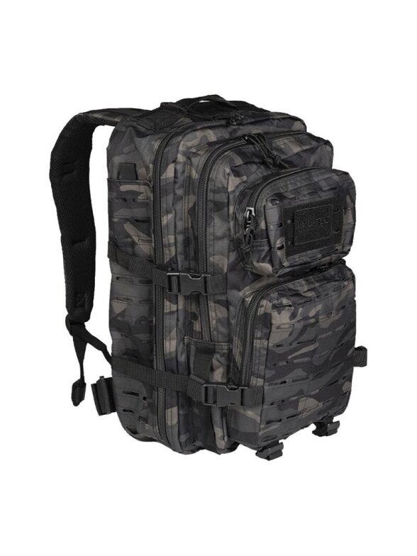 Mil-Tec Laser Cut Assault kuprinė Large 36L, tamsus camo 1 Mil-Tec Laser Cut Assault kuprinė Large 36L, tamsus camo 1