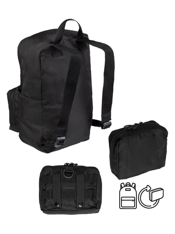 Mil-Tec Ultra Compact Assault kuprinė, juoda Mil-Tec Ultra Compact Assault kuprinė, juoda
