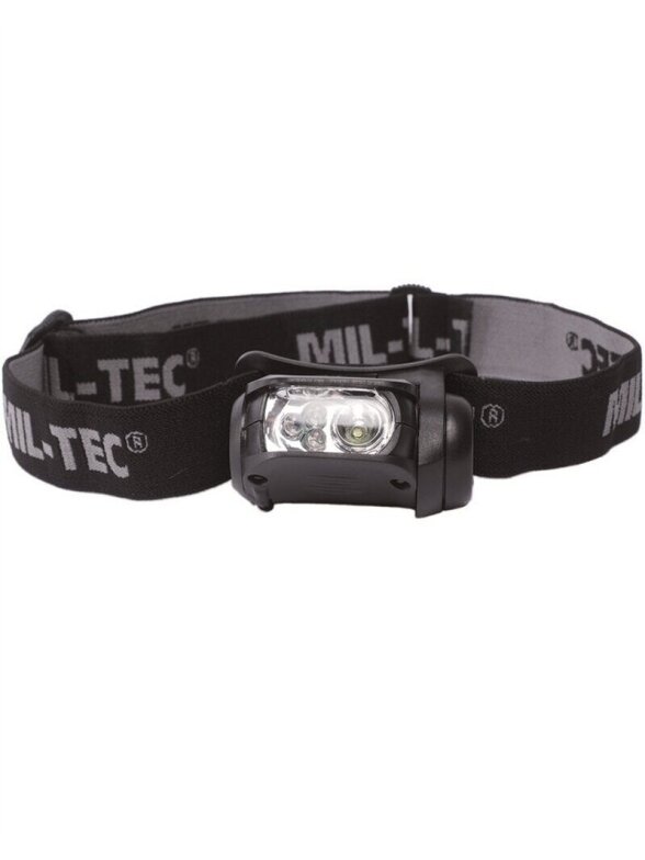 MIL-TEC LED 4 spalvų priekinė lempa 15170102 juoda MIL-TEC LED 4 spalvų priekinė lempa 15170102 juoda