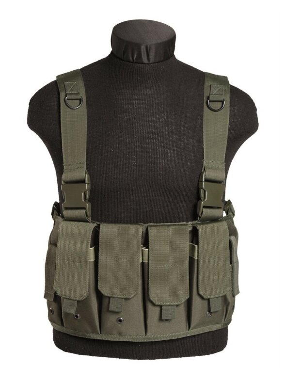 MIL-TEC Mag Carrier Chest Rig 13532001 alyvžalia MIL-TEC Mag Carrier Chest Rig 13532001 alyvžalia