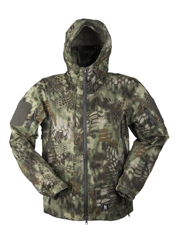 MIL-TEC Mandra® Wood Hardshell Jacket Breathable jackas alyvžalia MIL-TEC Mandra® Wood Hardshell Jacket Breathable jackas alyvžalia