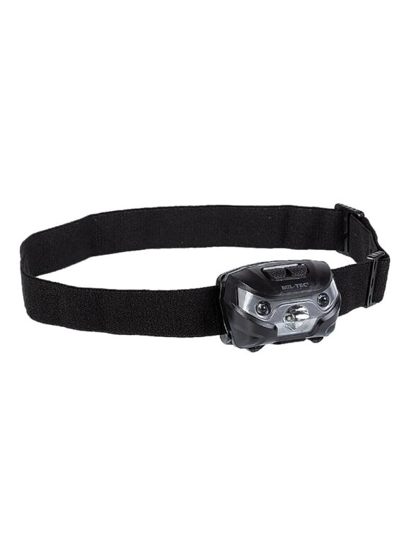 MIL-TEC Galvos žibintas Mil-tec® (CREE XPE) 15168002 juoda