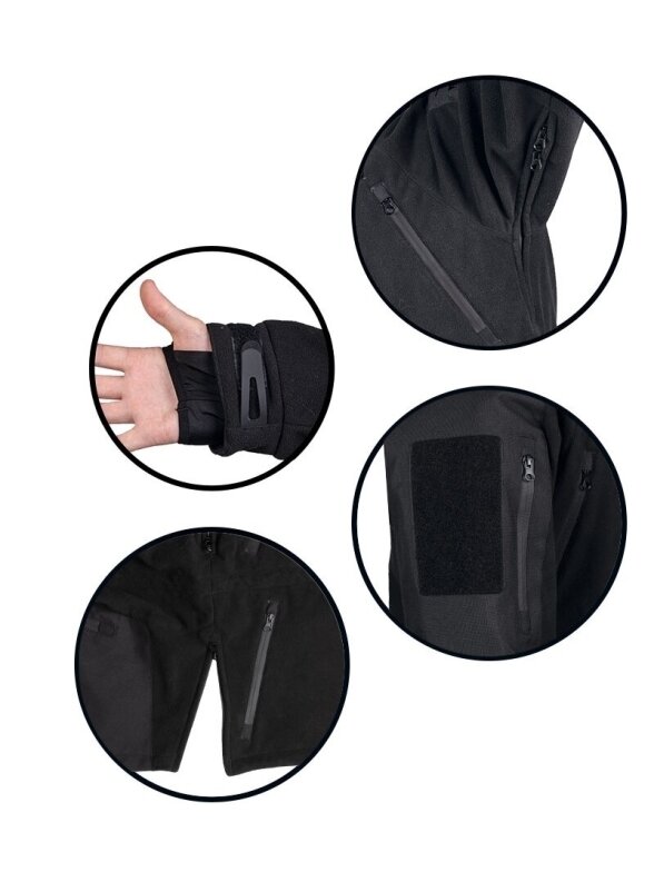 MIL-TEC Mil-tec® Plus šalta oru skirta striukė iš fliso 10855602 juoda 1