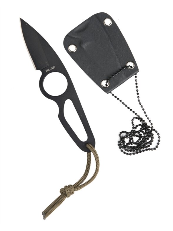 MIL-TEC Kaklo peilis su grandinėle 16 cm 15398200 MIL-TEC Kaklo peilis su grandinėle 16 cm 15398200