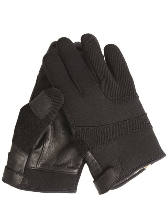 MIL-TEC Neopreno/aramido pirštinės 12524002 juoda MIL-TEC Neopreno/aramido pirštinės 12524002 juoda