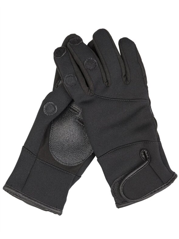 MIL-TEC Neopreno/Amaro šaudymo pirštinės juoda MIL-TEC Neopreno/Amaro šaudymo pirštinės juoda