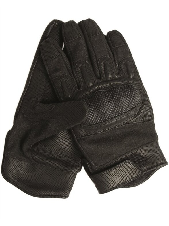 MIL-TEC Nomex Action pirštinės 12520202 juoda MIL-TEC Nomex Action pirštinės 12520202 juoda