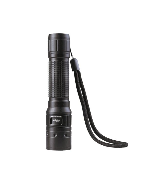 MIL-TEC Operator Mt1r Įkraunamas Žibintas juoda