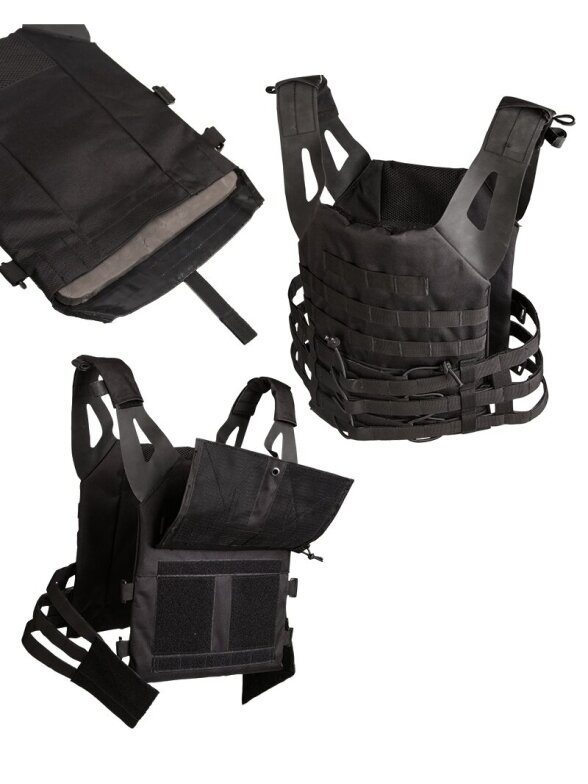 MIL-TEC Plate Carrier Vest Gen.II taktinė liemenė juoda 1