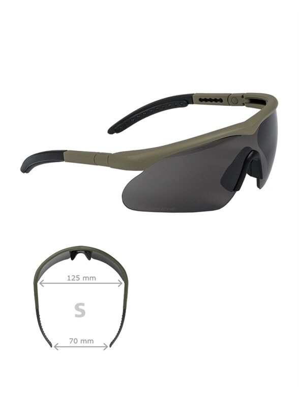 MIL-TEC taktiniai akiniai Swiss Eye® Raptor alyvžalia MIL-TEC taktiniai akiniai Swiss Eye® Raptor alyvžalia