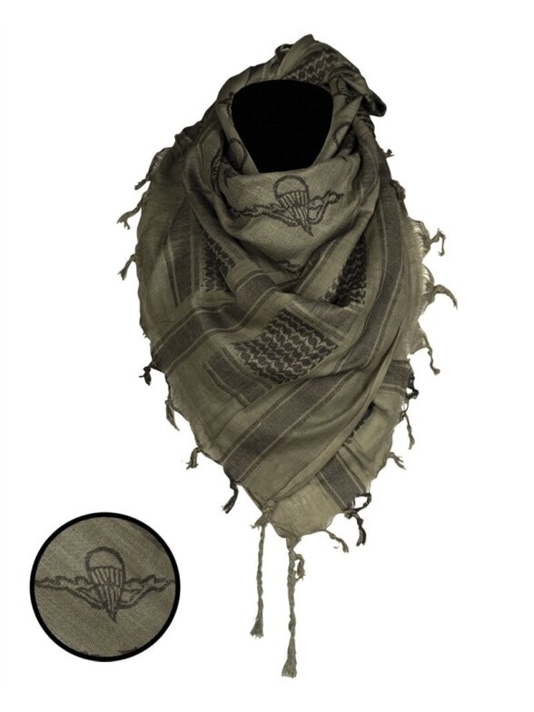 MIL-TEC šalikis Shemagh Scarf "paratrooper" alyvžalia