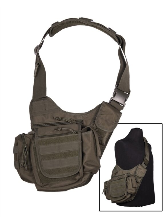 MIL-TEC Sling Bag Multifunction kuprinė alyvžalia MIL-TEC Sling Bag Multifunction kuprinė alyvžalia