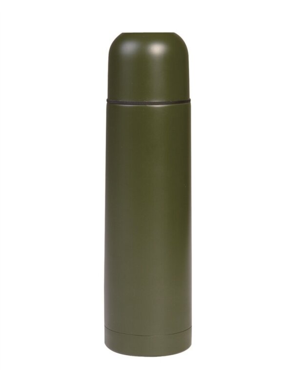 MIL-TEC nerūdijančio plieno termosinis butelis 0,5l alyvžalia MIL-TEC nerūdijančio plieno termosinis butelis 0,5l alyvžalia