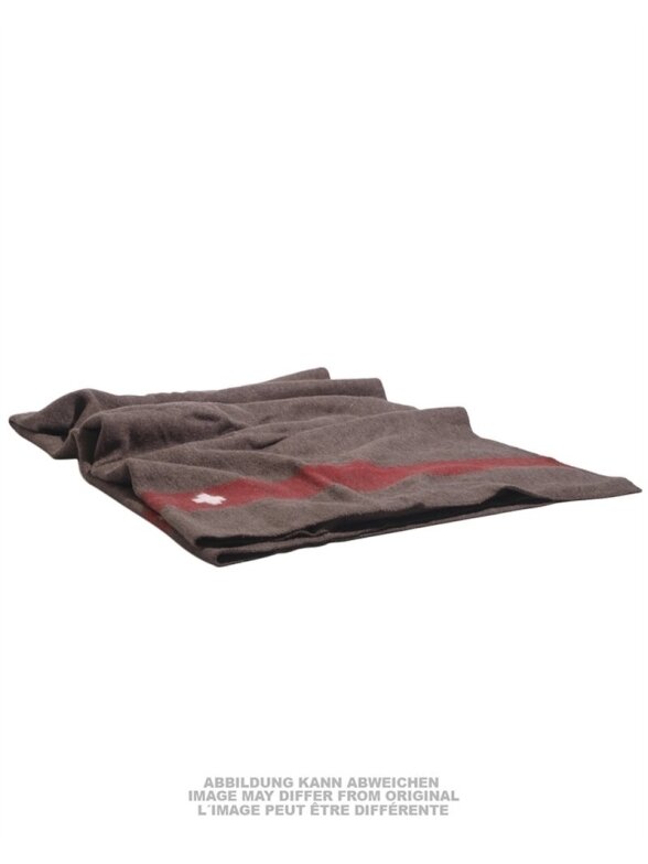 MIL-TEC Swiss Brown Wool Blanket 200x140 Cm Like New 91441670 MIL-TEC Swiss Brown Wool Blanket 200x140 Cm Like New 91441670