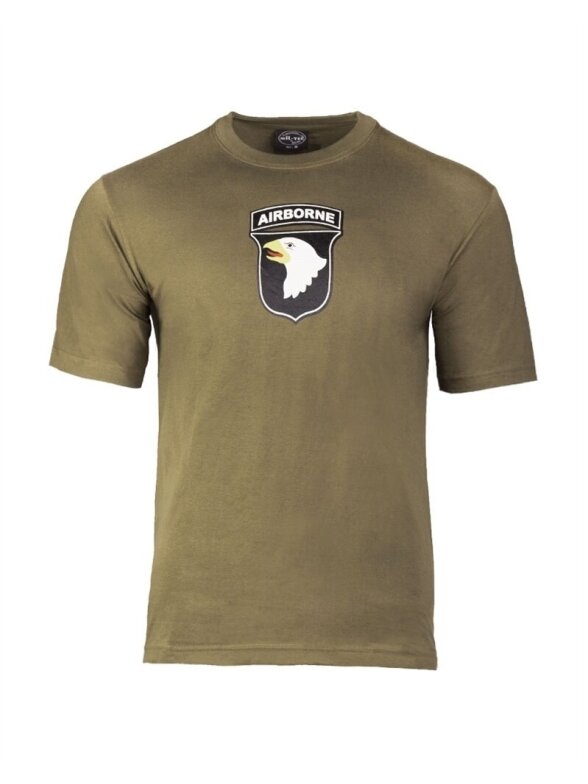 MIL-TEC T-shirt "101st Airborne" alyvžalia MIL-TEC T-shirt "101st Airborne" alyvžalia