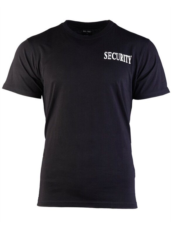 MIL-TEC T-shirt W.double Print "security" juoda MIL-TEC T-shirt W.double Print "security" juoda