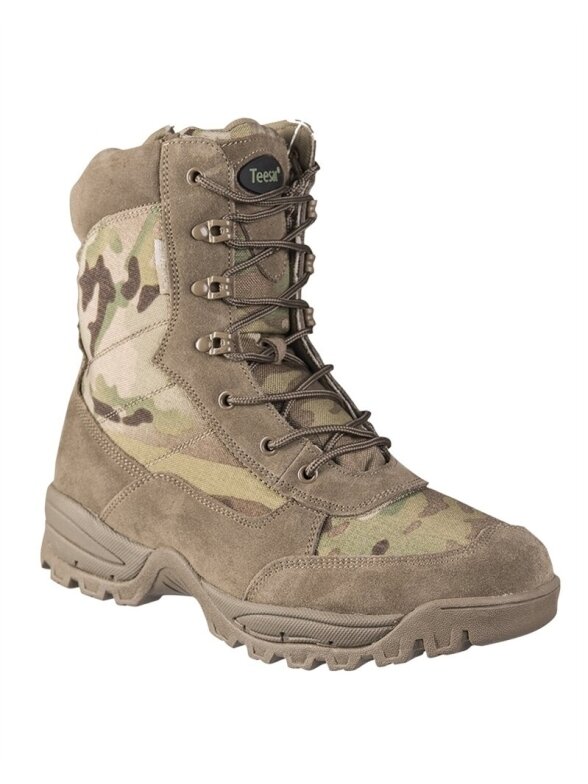 MIL-TEC taktiniai batai su YKK užtrauktuku 12822141 multicam MIL-TEC taktiniai batai su YKK užtrauktuku 12822141 multicam