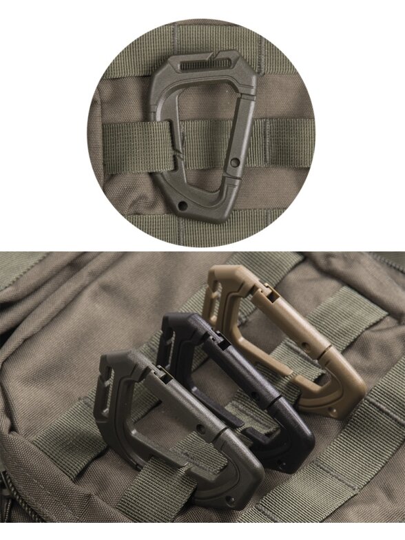 MIL-TEC taktinis karabinas Molle (2 vnt./blisteris) alyvžalia 1