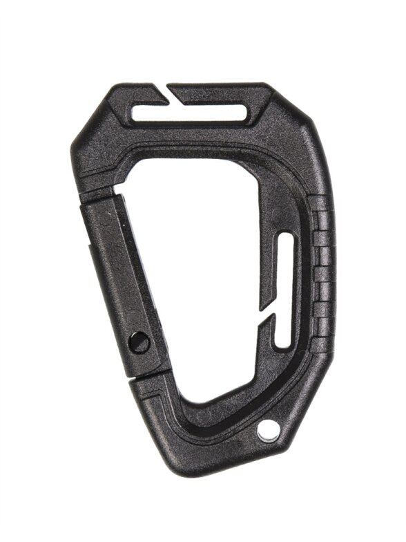 MIL-TEC Tactical Karabiner Molle (2 vnt./blisteris) juoda MIL-TEC Tactical Karabiner Molle (2 vnt./blisteris) juoda
