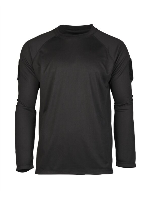 MIL-TEC Tactical Long Sleeve marškiniai Quick Dry 11082002 juodi