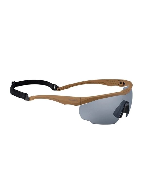 MIL-TEC taktiniai akiniai Swiss Eye® Blackhawk juoda MIL-TEC taktiniai akiniai Swiss Eye® Blackhawk juoda