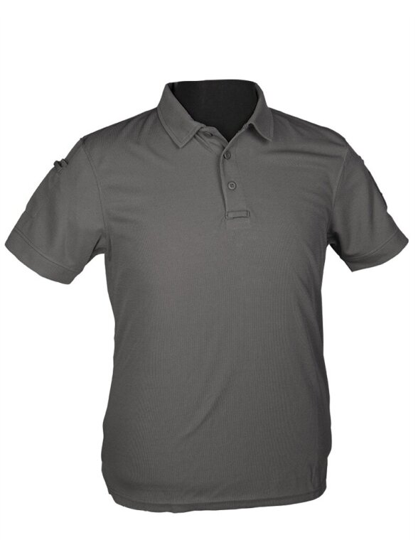 MIL-TEC Urban Tact trumpomis rankovėmis polo marškinėliai Quickdry 10961008 pilka