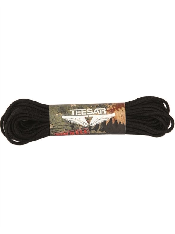 MIL-TEC Paracord 50ft 15945002 juoda MIL-TEC Paracord 50ft 15945002 juoda