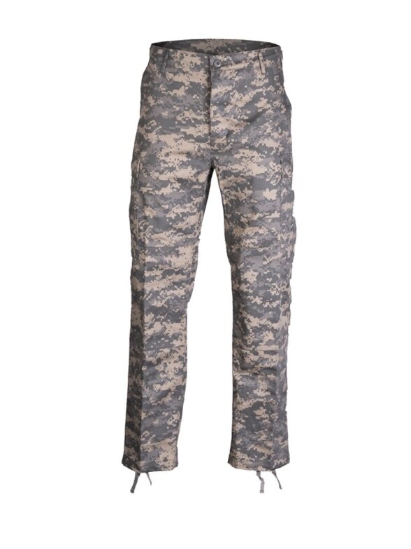 MIL-TEC karo kelnės US AT-digital BDU stiliaus alyvžalios MIL-TEC karo kelnės US AT-digital BDU stiliaus alyvžalios