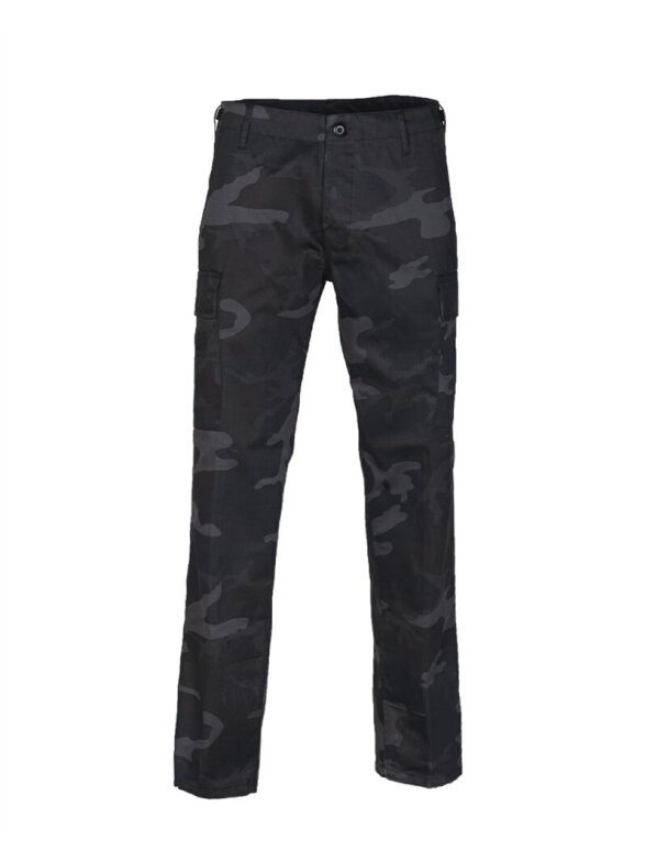 MIL-TEC US BDU taktinės kelnės Straight Cut juodos MIL-TEC US BDU taktinės kelnės Straight Cut juodos