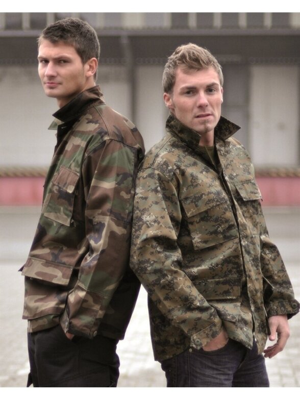 MIL-TEC lauko švarkas US Digital BDU Style skaitmeninė kamufliaža MIL-TEC lauko švarkas US Digital BDU Style skaitmeninė kamufliaža