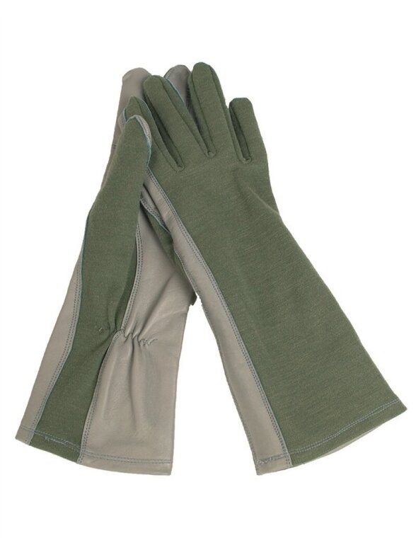 MIL-TEC US Flame-retardent Pilot pirštinės 12523001 alyvžalia MIL-TEC US Flame-retardent Pilot pirštinės 12523001 alyvžalia