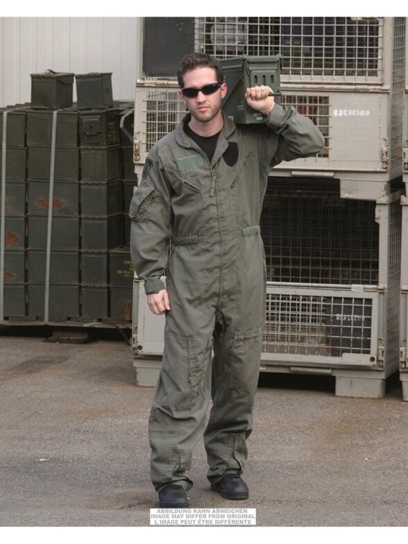 MIL-TEC Us Flight Coverall Flame-retardent Used 91172000 alyvžalia MIL-TEC Us Flight Coverall Flame-retardent Used 91172000 alyvžalia