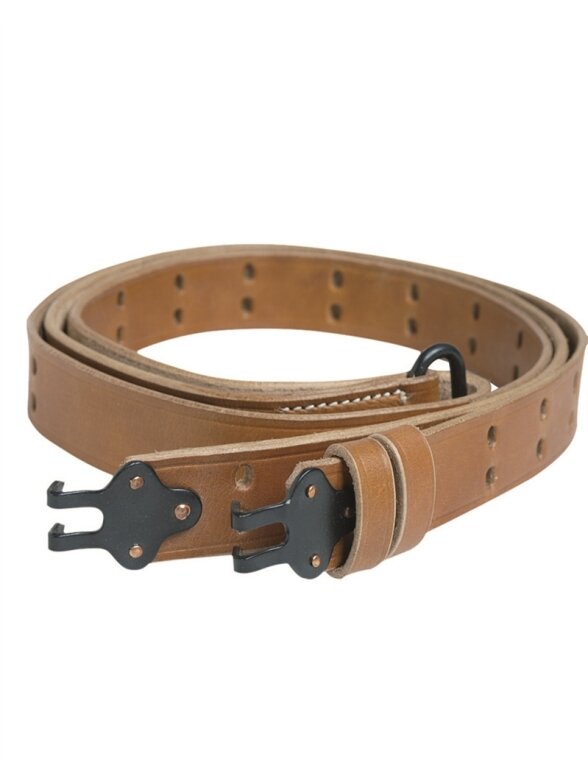 MIL-TEC US Garand Leather Rifle Sling (repro) šoninė dirželė ruda MIL-TEC US Garand Leather Rifle Sling (repro) šoninė dirželė ruda